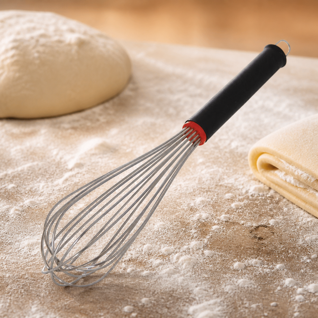 300mm stainless steel commercial whisk with 16 wires