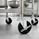 Commercial Wire Shelving Unit Components with Castors Set of 4