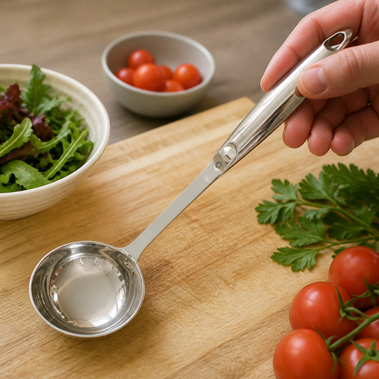 Commercial Stainless Steel Soup Ladle 196ml Durable Utensil