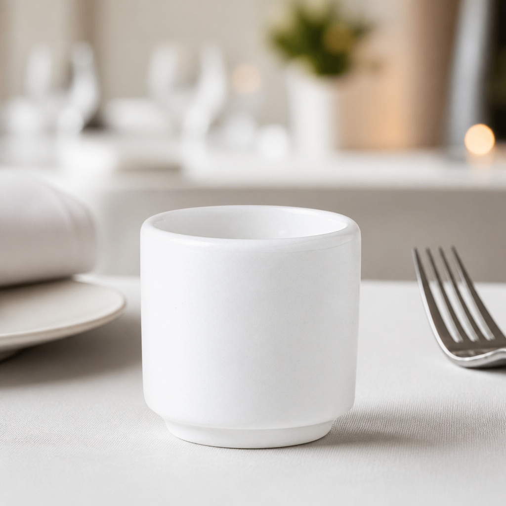 Commercial Porcelain Egg Cups 47mm for fine dining - 12 pack