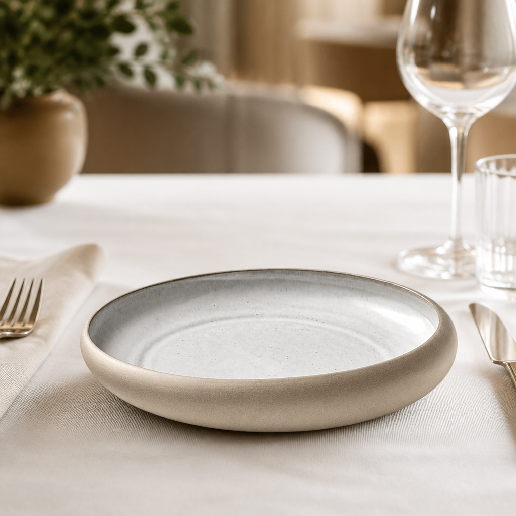 Pack of 6 Commercial Deep Coupe Plates 260mm Food Safe