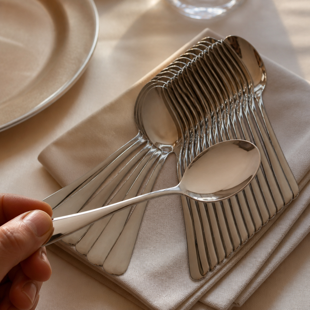 Commercial Soup Spoons 12 Pack 18/10 Stainless Steel