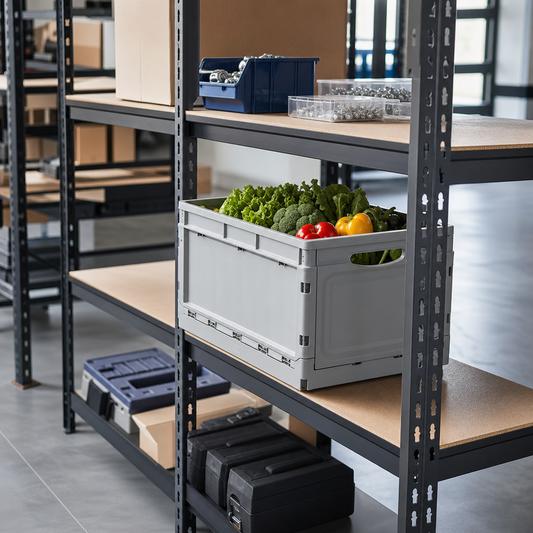 46L Foldable Food Grade Crate with Handles