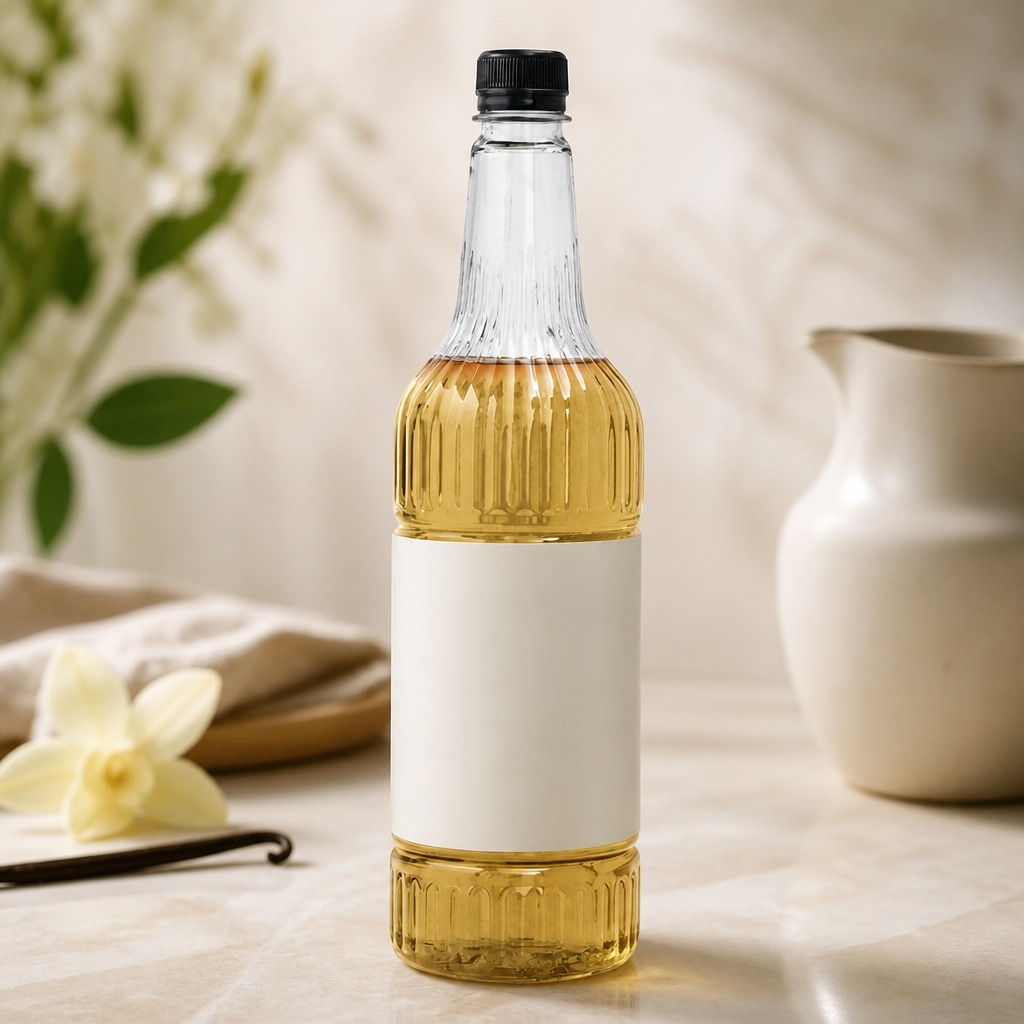 1Ltr Commercial Vanilla Syrup for Beverages and Desserts