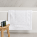 Commercial Cotton Bath Mat 500x800mm 1000gsm White