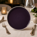 Commercial Stack Plates 202.5mm Damson 12 Pack Durable Design