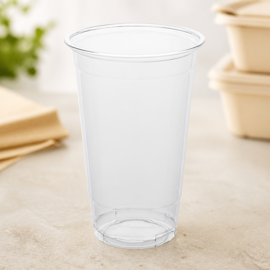 455ml Clear rPET Cups 400 Pack Eco Friendly Disposables