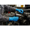 Professional Nitrile Gloves - Pack of 12 with Double-Sided Grip and Chemical Resistance
