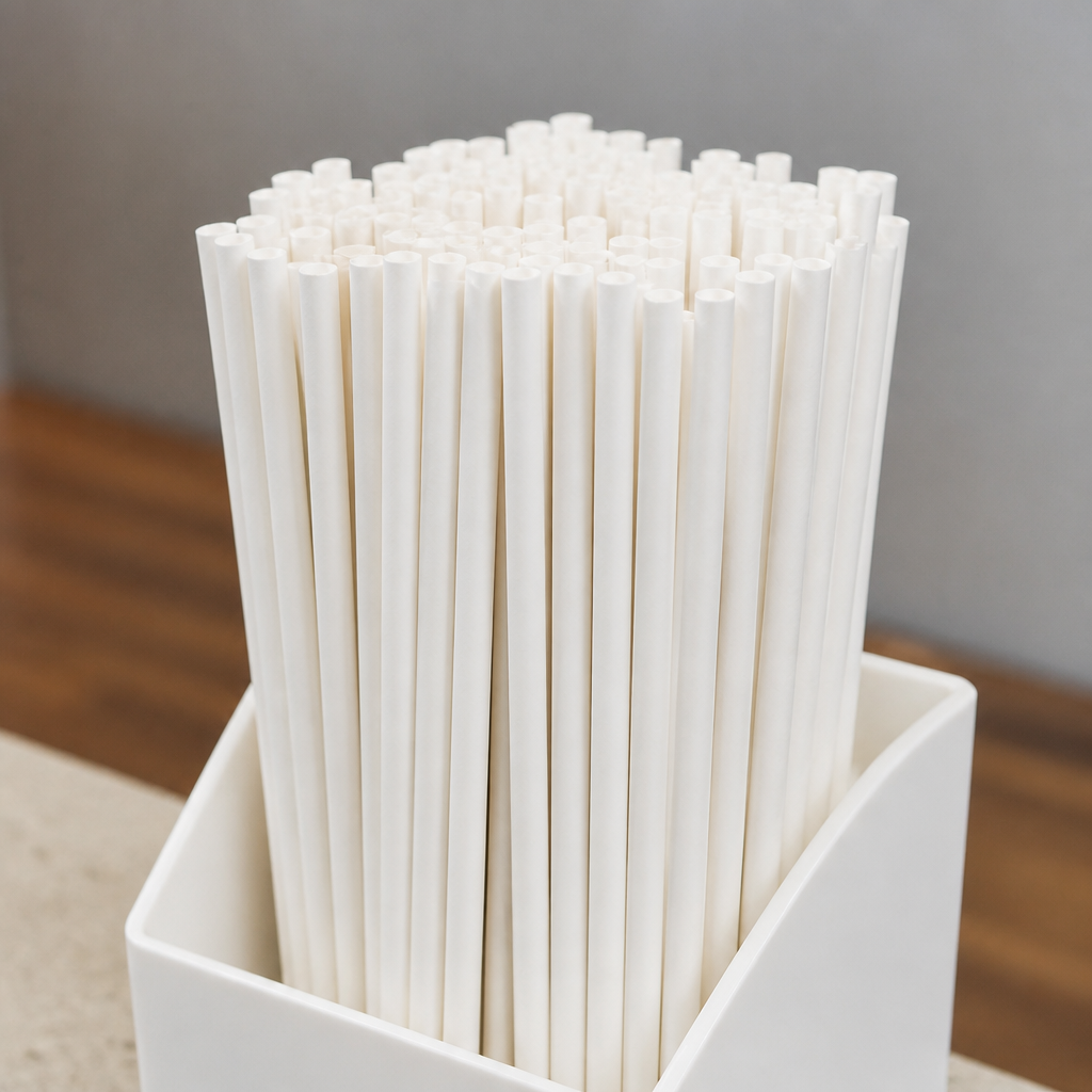 Compostable Paper Straws 250 Pack for eco-friendly catering