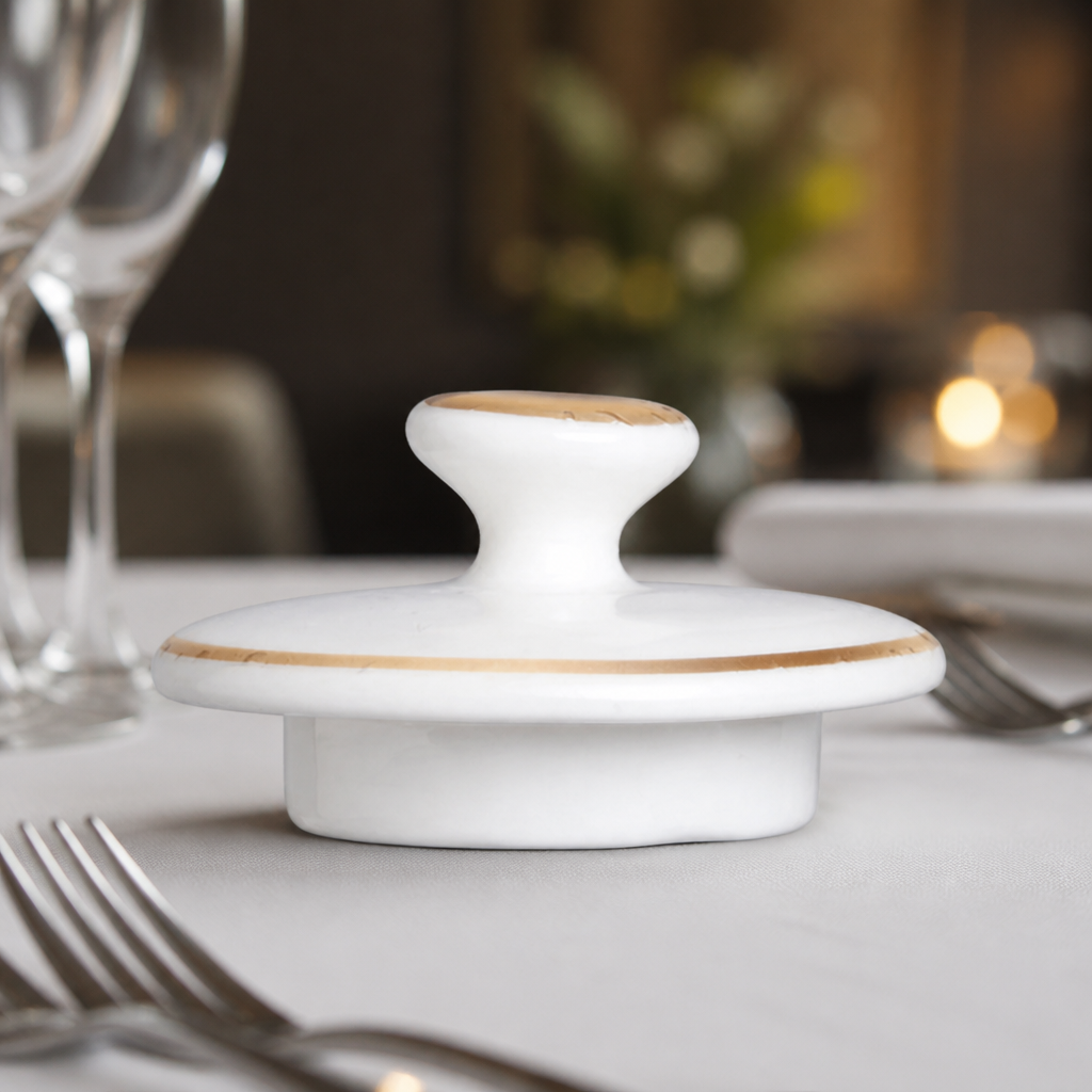 Commercial Bone China Beverage Pot Lids 6 Pack