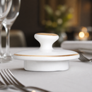 Commercial Bone China Beverage Pot Lids 6 Pack Chip-Resistant