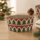 Recyclable Christmas Cup Sleeves for 8oz Hot Cups 100 Pack