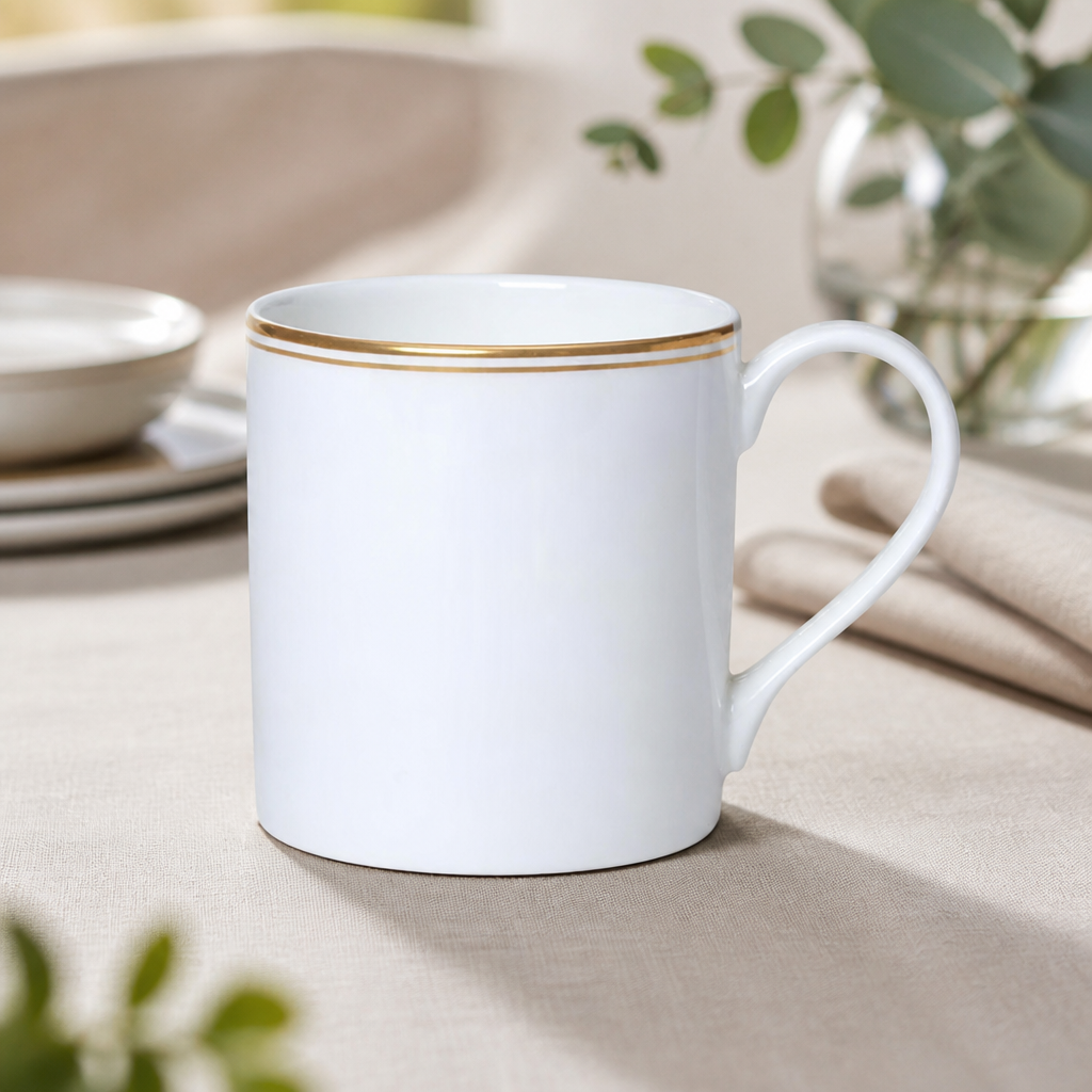 Burnished Gold Coupe Mugs 350ml - 12 Pack Commercial Dinnerware