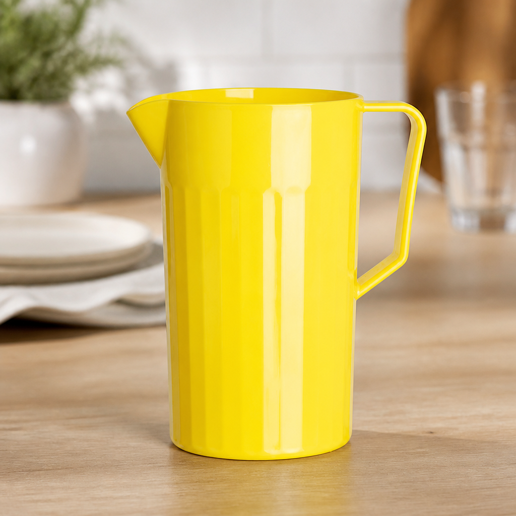 Commercial Polypropylene Jug 1.4L Shatterproof Yellow