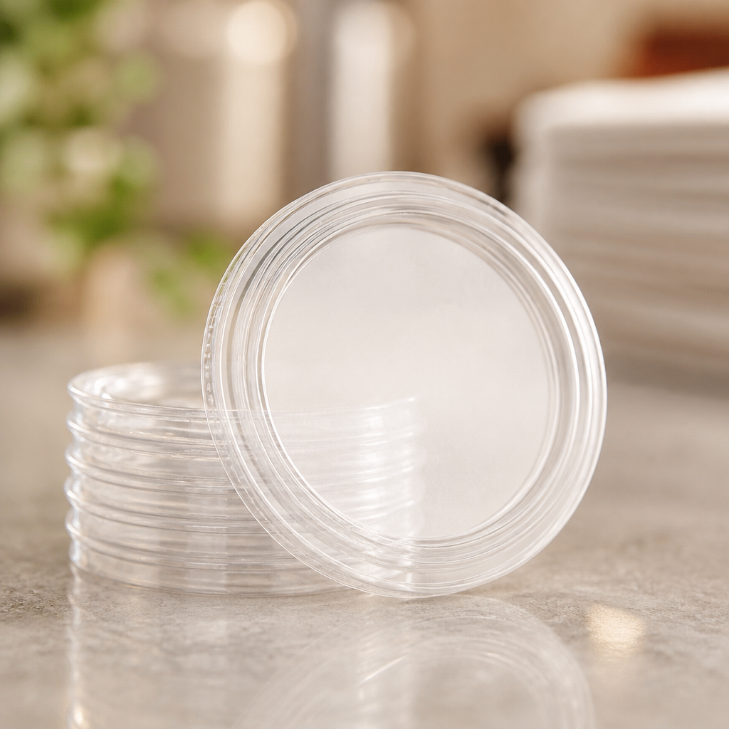 Compostable Cold Portion Pot Lids for 59ml and 118ml pots