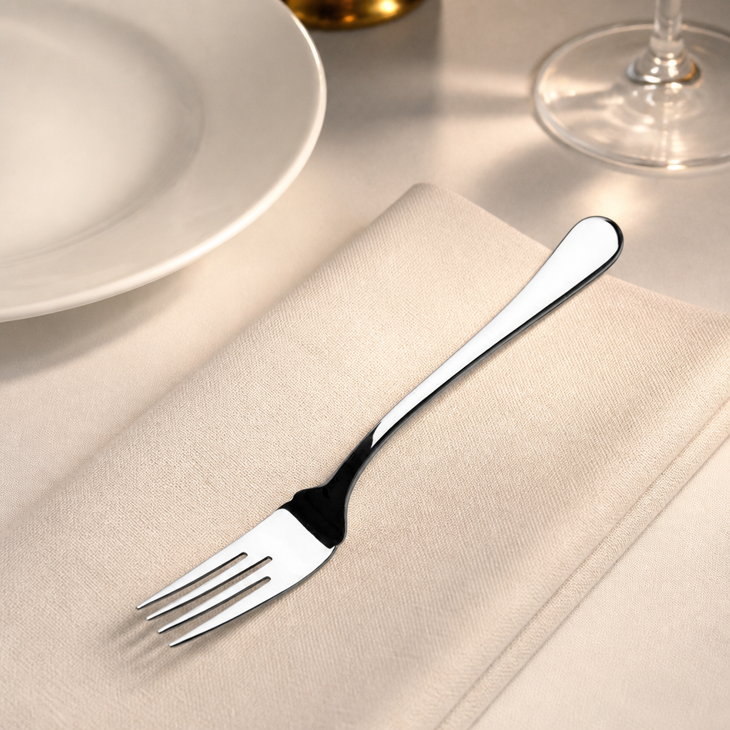 Pack of 12 corrosion resistant commercial fish forks 203mm
