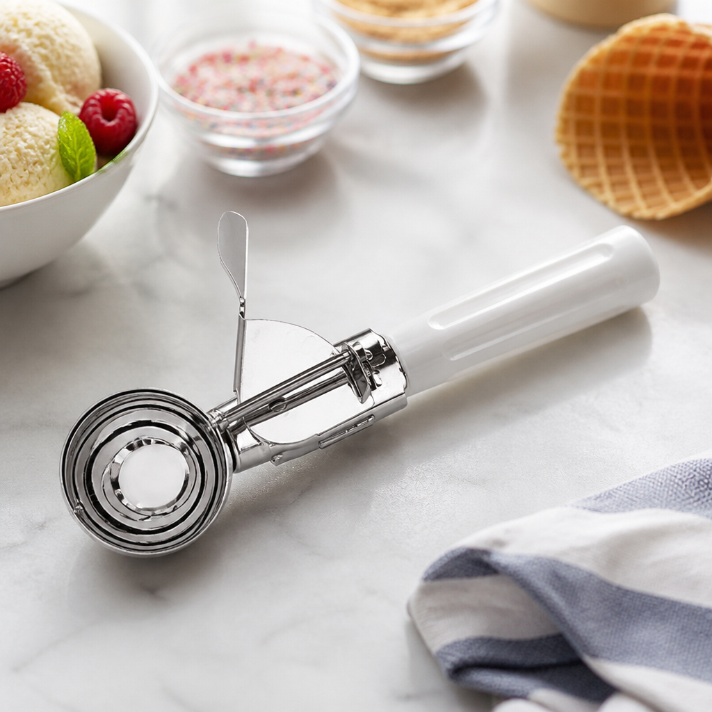 50ml stainless steel commercial ice cream scoop with handle
