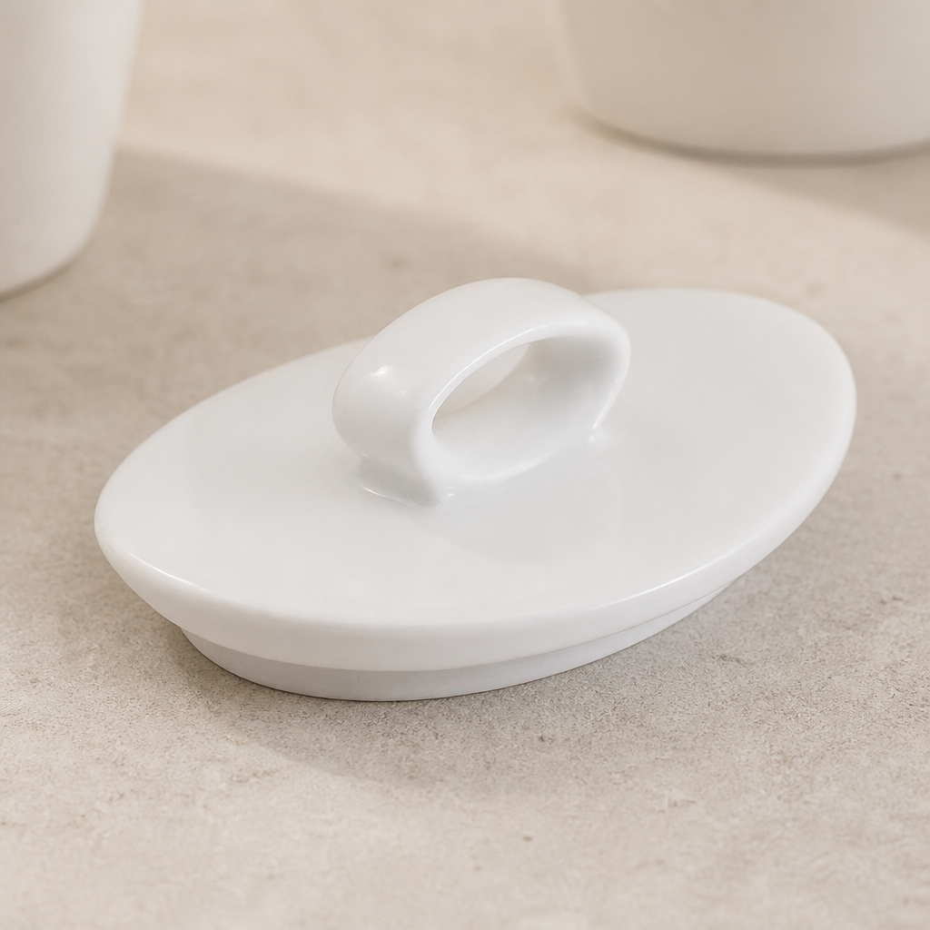 Commercial Teapot Lids 710ml Porcelain 6 Pack