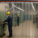 Swivel Hinge PVC Strips 400mm Ribbed 60% Overlap Linear Metre