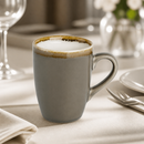 340ml Commercial Mugs - Smoke Finish, 6 Pack for Cafes