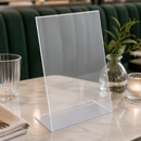 A5 Angled Commercial Perspex Menu Holder Display Stand