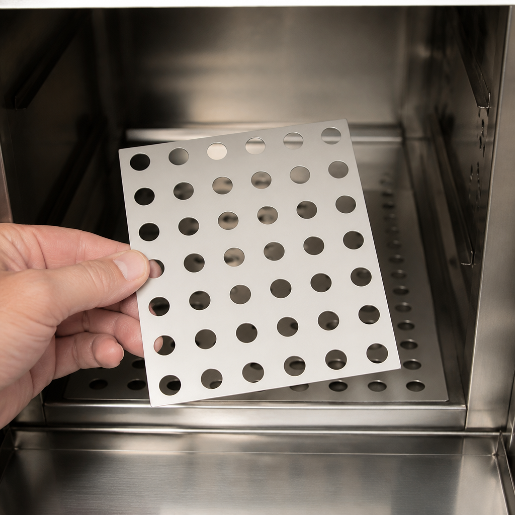 Commercial cutlery rack for UVC steriliser cabinets 13x38cm
