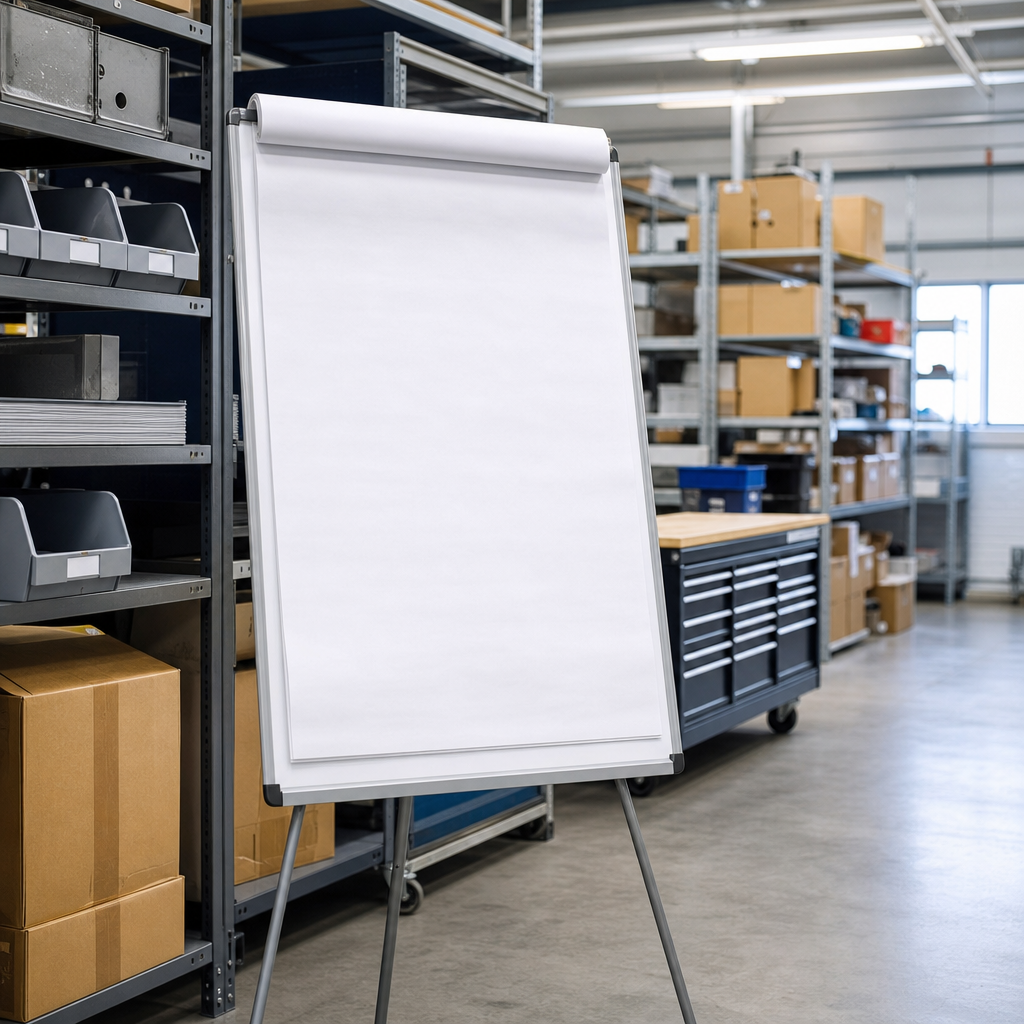 48-Sheet Flip Chart Pad, White Paper