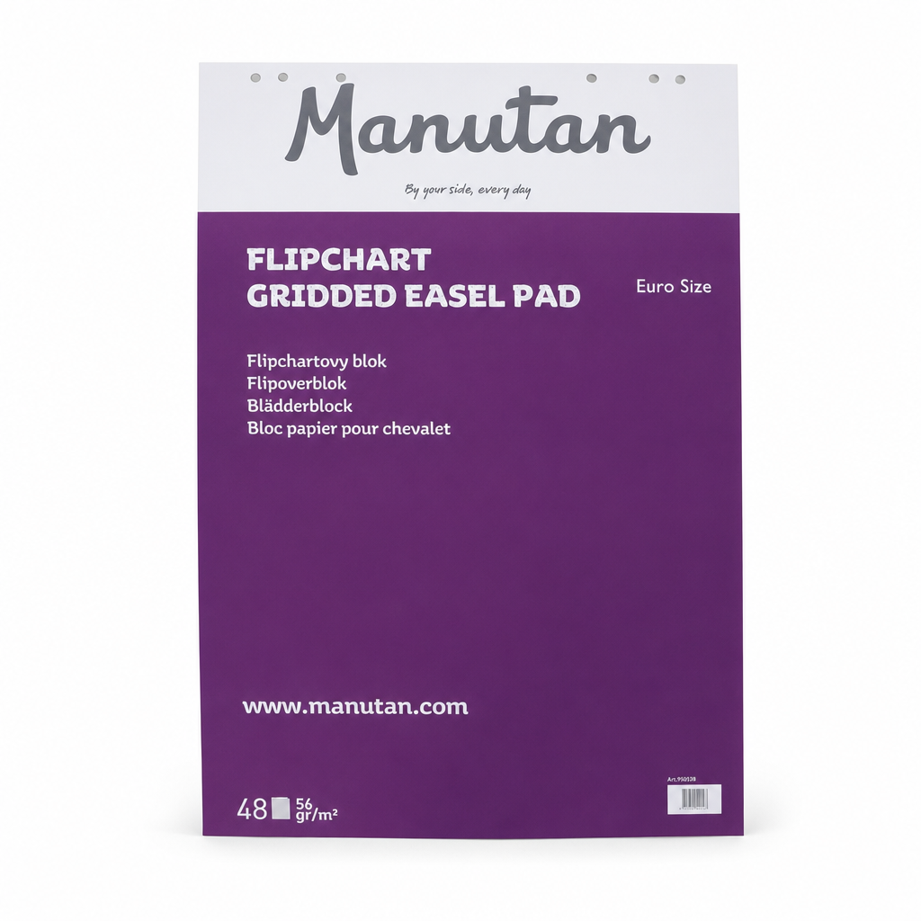 48-Sheet Flip Chart Pad, White Paper