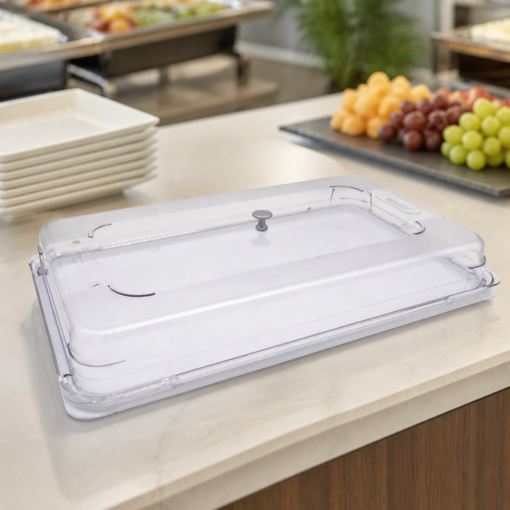 Commercial Plastic Gastronorm Display Case 9L 530x325x82mm