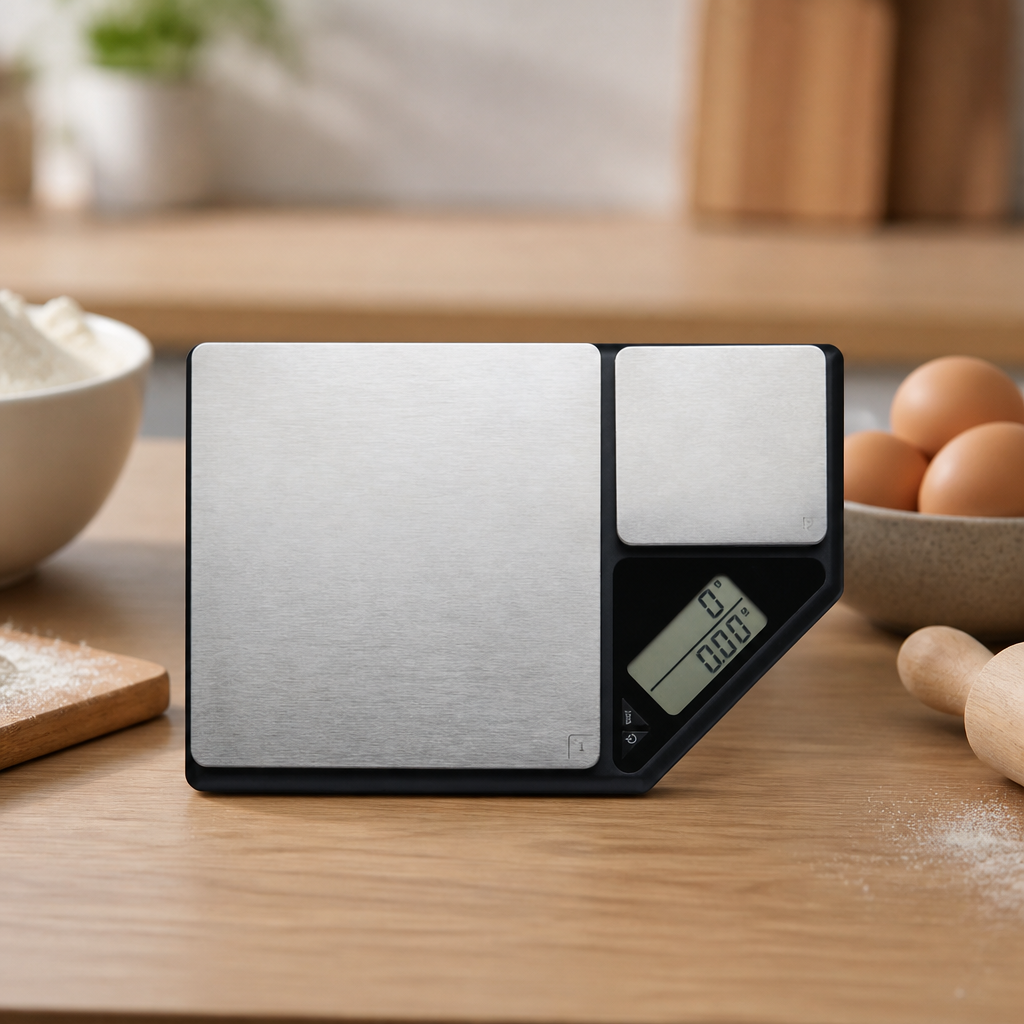 Commercial Dual Platform Digital Kitchen Scale 5kg/500g