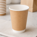 340ml Disposable Double Wall Coffee Cups 25 Pack Recyclable
