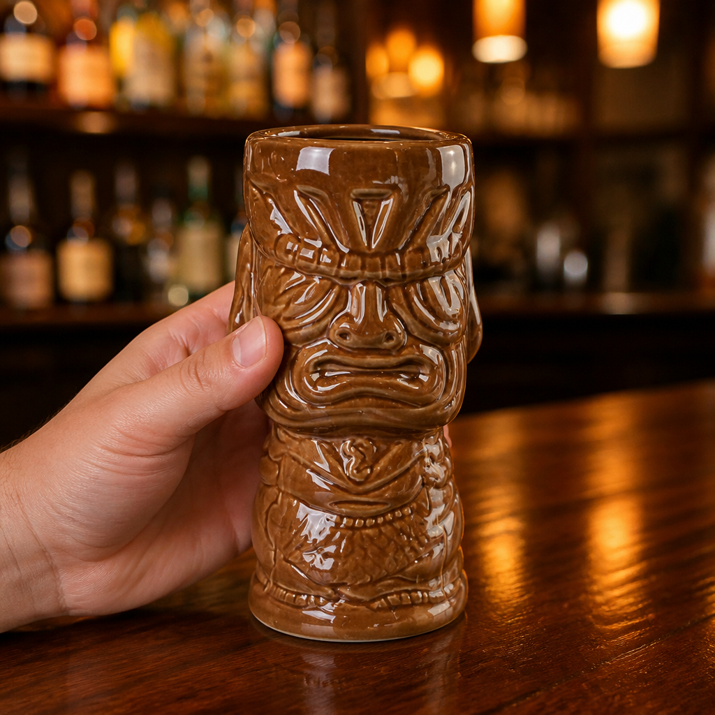 360ml Ceramic Tiki Mug in Island Style