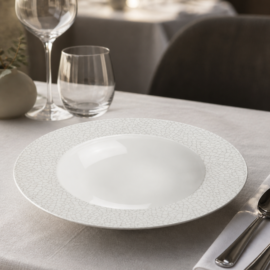 Commercial Wide Rim Bowls Charcoal Grey 280mm 12 Pack