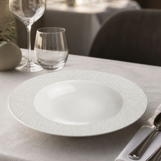 Commercial Wide Rim Bowls Charcoal Grey 280mm 12 Pack