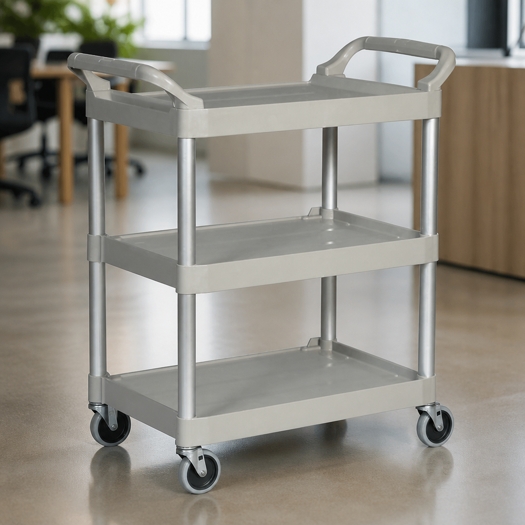 Commercial Utility Cart 90.7kg Capacity Durable Trolley