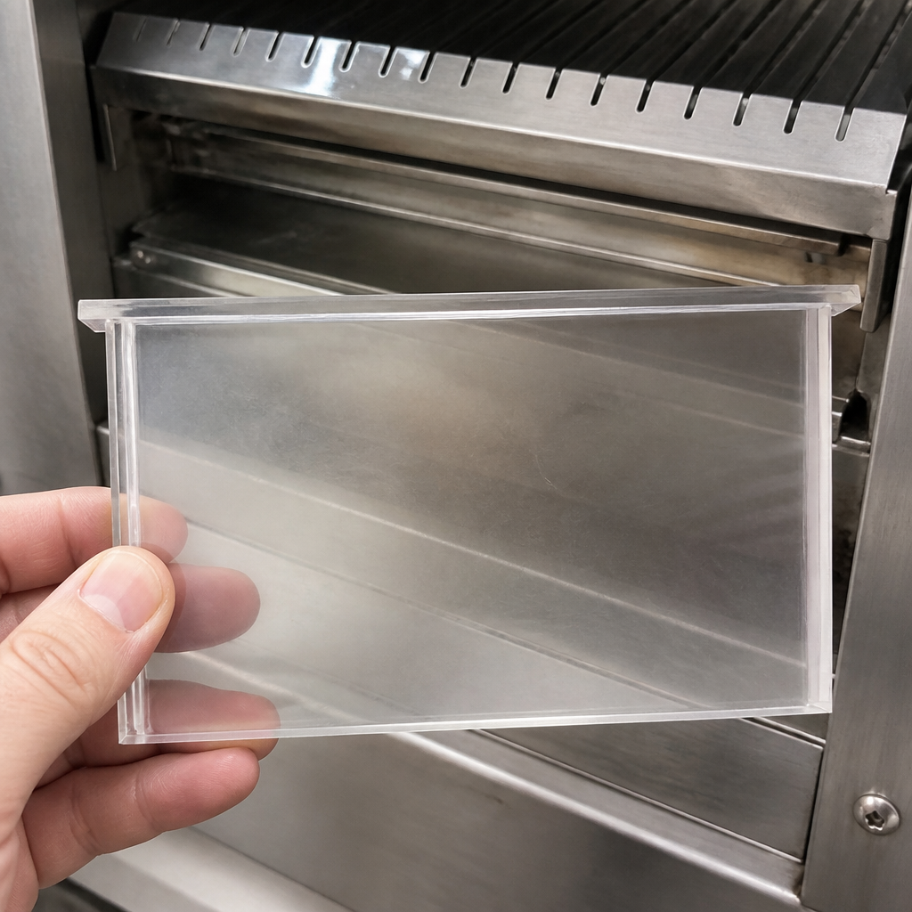 Commercial heatproof tray 15cm high stainless steel 462mm wide