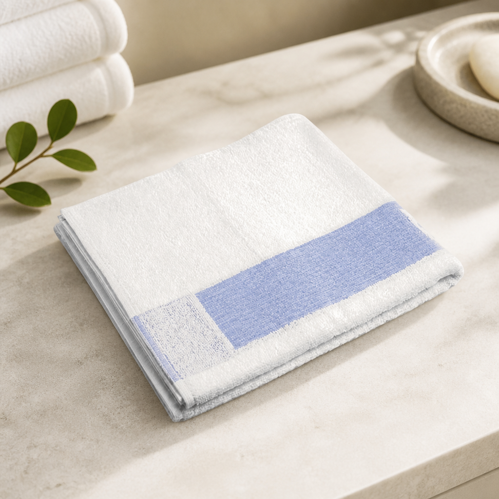 Commercial Cotton Leisure Towel 700x1370mm Bleach Resistant