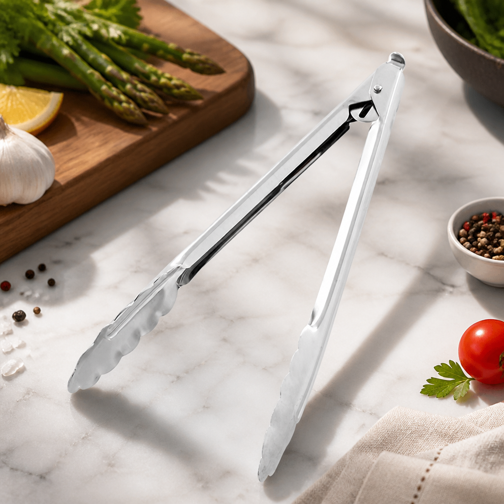 10" Commercial Catering Tongs - Bulk Buy 10 Pack