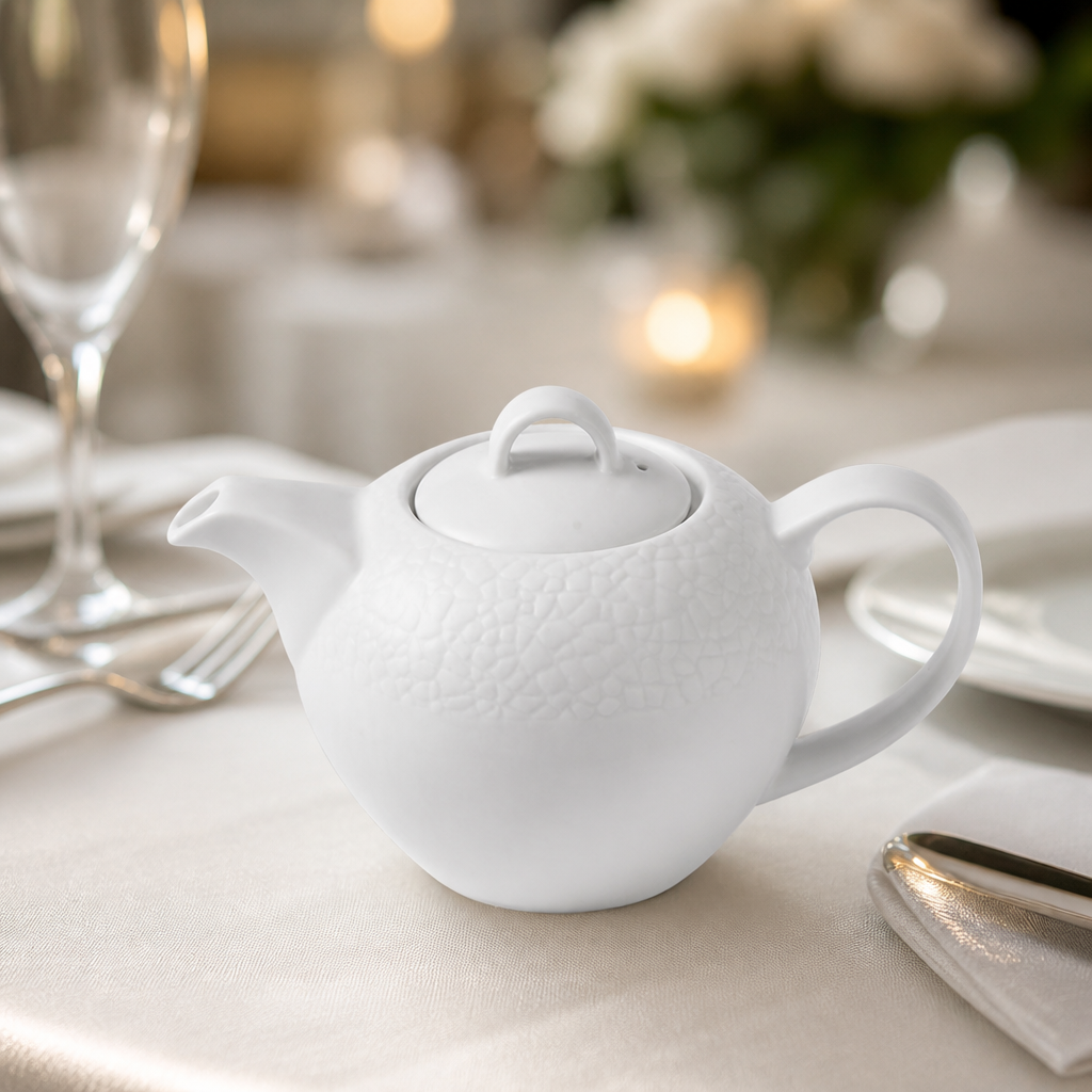 Commercial Teapots 426ml Super Vitrified Ceramic 4 Pack