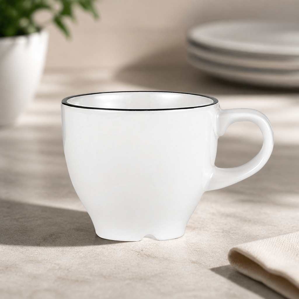 Commercial 82ml Espresso Cups 24 Pack Fine China Mono Collection