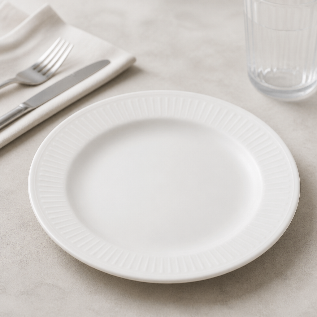 Commercial Rimmed Plates 210mm Pack of 12