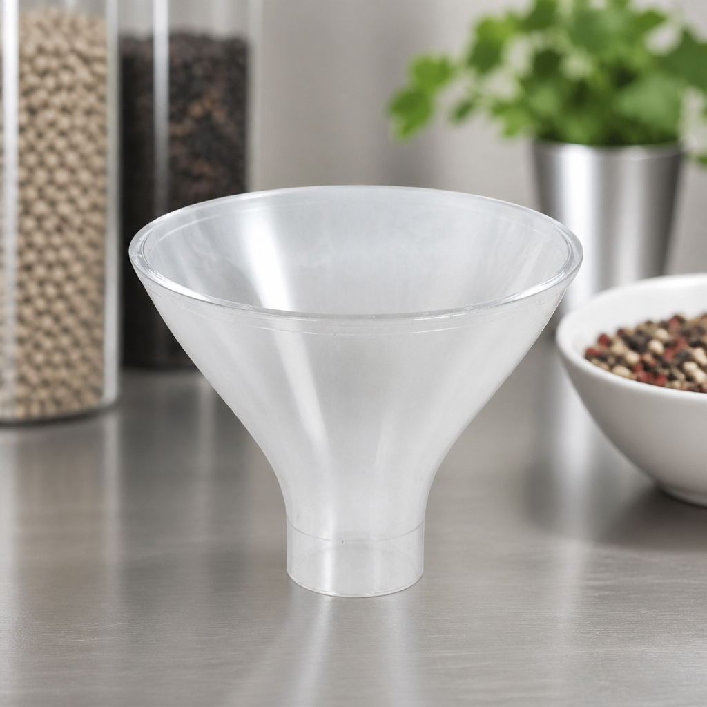 Clear Kitchen Funnel for Salt and Pepper Mill Filling