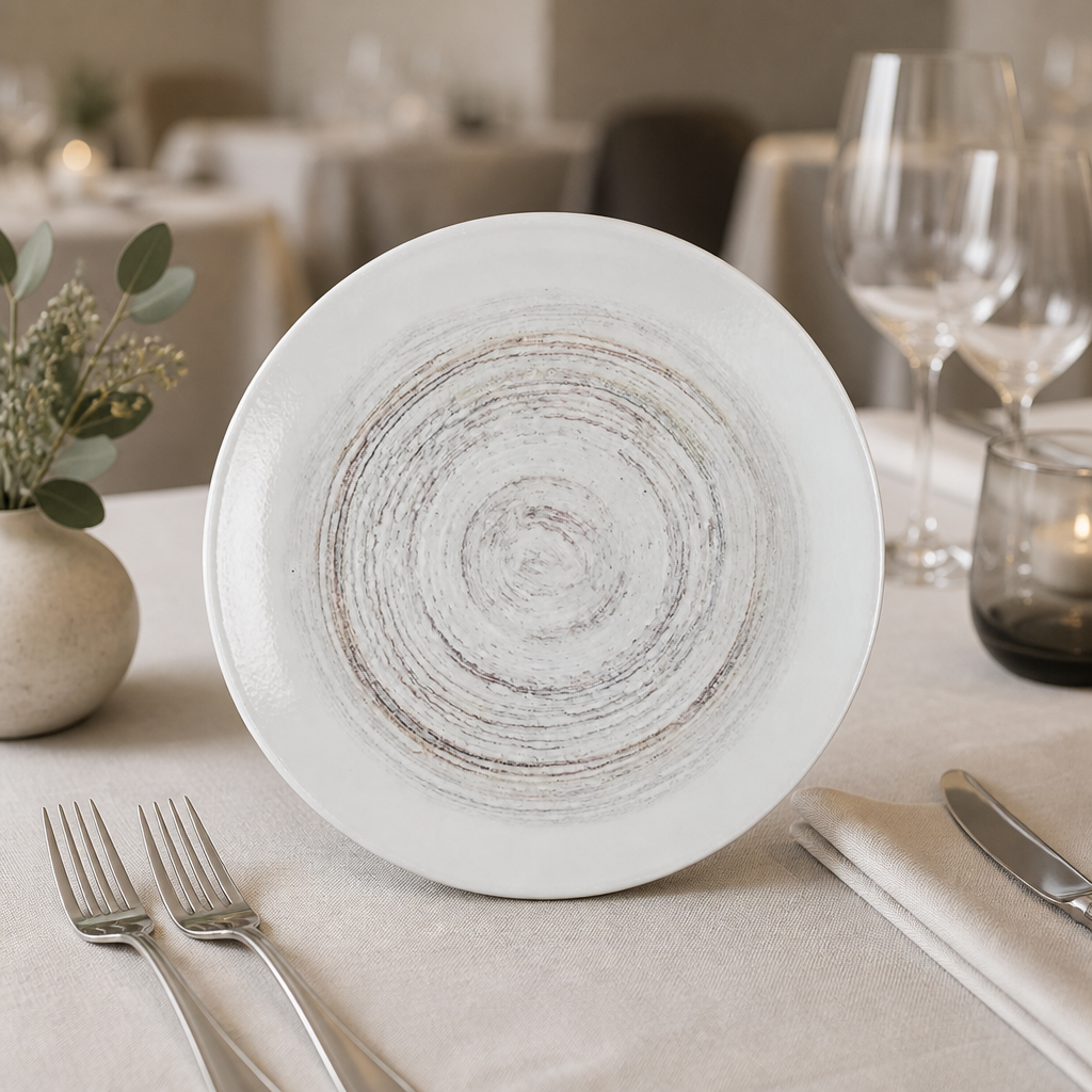 Commercial Coupe Plates 220mm - 12 Pack, durable and dishwasher safe