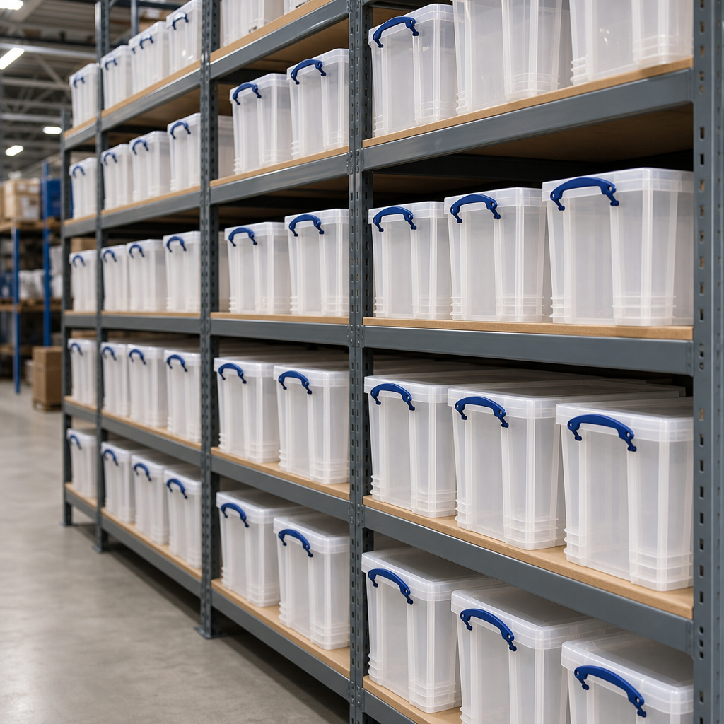 48L Clear Plastic Storage Box with Lid