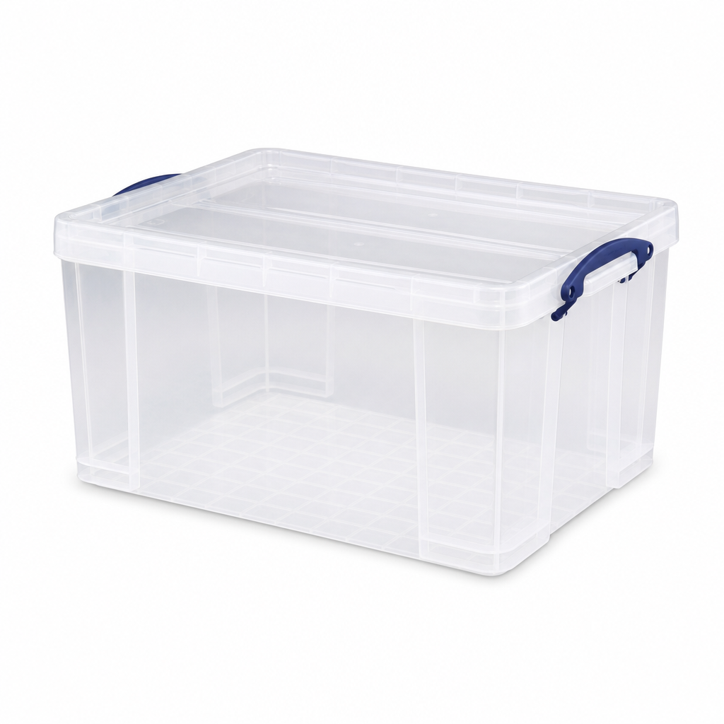 48L Clear Plastic Storage Box with Lid