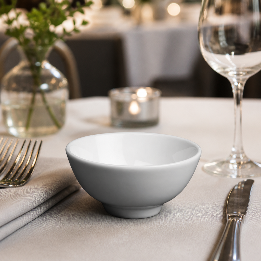 Commercial Porcelain Rice Bowls 115mm 220ml - 24 Pack