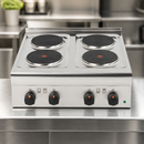 Commercial Electric Boiling Ring 4x 2/3 GN Countertop Hob