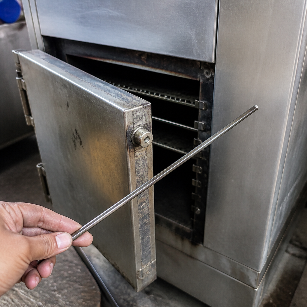 Commercial Charcoal Oven Door Axis Replacement Part 725mm