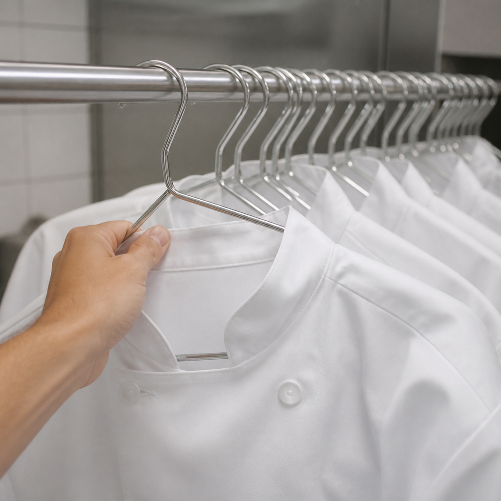 Commercial Chrome Plated Steel Hangers 50 Pack for cloakrooms