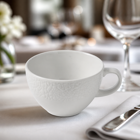 Commercial Teacups 220ml Super Vitrified Ceramic 12 Pack